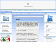 Tablet Screenshot of comune.roccafortedelgreco.rc.it